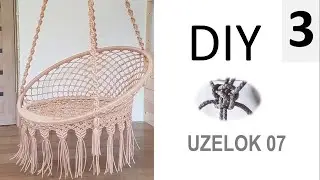 Подвесное КРЕСЛО-ГАМАК.Часть 3/macrame garden swing/ macrame jhula