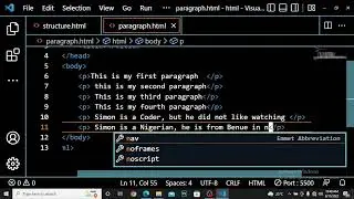 Episode 5 = Explanation of paragraph tag in html