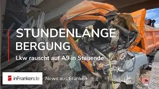 LKW KRACHT UNGEBREMST IN STAUENDE: Fahrer 