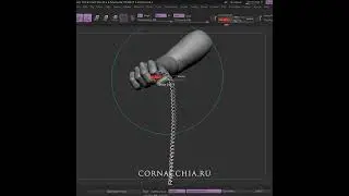 Sculpting a chain for a gnome-rider in ZBrush #zbrush #KeyShot #3d