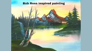 How To Do Bob Ross Wet On Wet Oil Painting Technique? | Wet-On-Wet Technique Varsha Fine Art