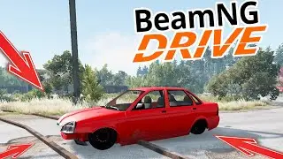 СМОЖЕТ ЛИ ЗАНИЖЕННАЯ ПРИОРА ПЕРЕЕХАТЬ ЖД ПЕРЕЕЗД - РП СИТУАЦИИ BEAMNG DRIVE
