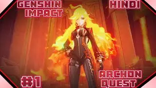 Genshin Impact New Archon Quest In Hindi | Archon Quest Cut Scenes