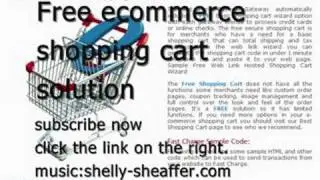 Free ecommerce shopping cart solution