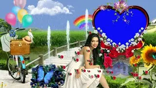 Green screen - Garden green screen video - Marriage green screen video - Full green screen animation