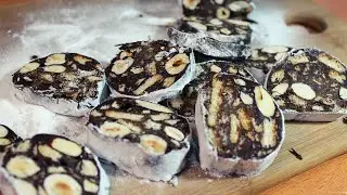 1 bowl of CHOCOLATE IN 15 MINUTES IN THE Fridge, INCREDIBLY EASY AND DELICIOUS SALAMI 