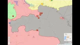16 июля 2017. Военная обстановка в Сирии - смотрим карту в прямом эфире. Начало - в 21.35.