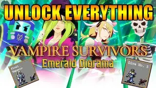 How To Unlock EVERYTHING in Vampire Survivors Emerald Diorama