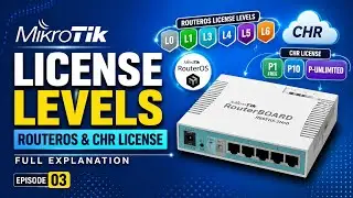 5- MikroTik License Levels Explained | RouterOS & CHR (P1, P10, Unlimited) | MTCNA Full Guide
