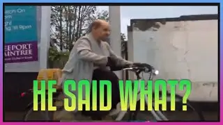 Man in a DRESS on a bike calling the wife a b*stard 😂 - Welcome to Medway 😂😂