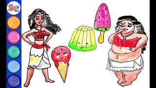 If Disney Princesses would be Fat. How to draw Moana