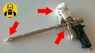 Cleaning gun foam