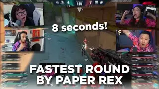 STREAMER REACTION TO FASTEST ROUND IN VCT CHAMPIONS PARIS BY PAPER REX
