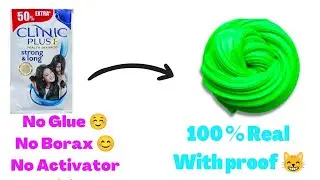 How To make it clay slime / No Glue No Borax No activator / Real trick