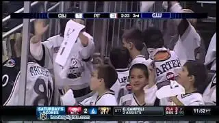 Rick Nash vs Evgeni Malkin Sep 25, 2010