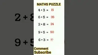 Maths Puzzle | Can you solve this? #maths #puzzletime #puzzle #learninfinity #viralshorts