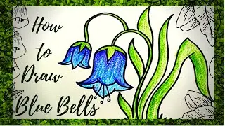 Let's draw bluebells | flower drawing | happy spring season | art lesson