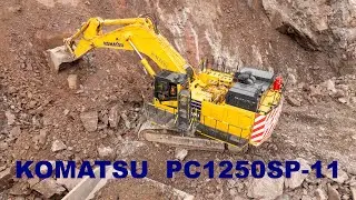 NEW Komatsu PC1250SP-11 working in a quarry.