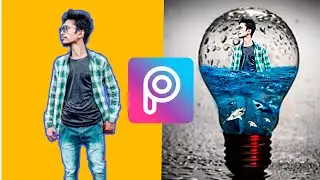 PicsArt Bulb Photo Editing Tutorial || PicsArt Visual Editing || PicsArt New Photo Editing #jveditz