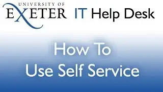 Self Service Portal Video Tutorial
