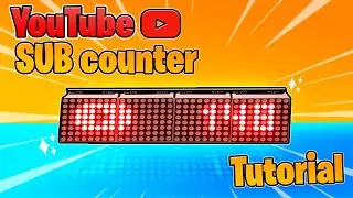 HOW TO make a YouTube SUBSCRIBER COUNTER for a few bucks | ESP32 MAX7219