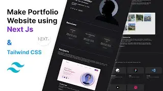 Make Portfolio Website Using Next Js and Tailwind CSS | Nextjs & React Project
