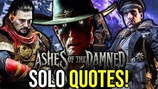 Ashes of The Damned ALL 8 Solo Character Quotes & Warden!!!