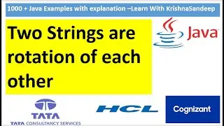 Java Program to check both Strings are rotation of each other