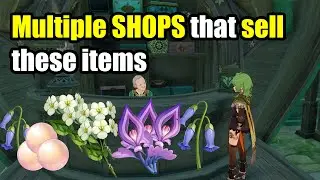You can buy 10 Qingxin, Dandelion, Naku Weed & Sango Pearl at these shops | Yoimiya Materials