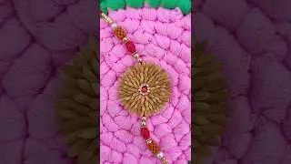 Unique Rakhi making from paddy seeds #celebratewithshorts #youtubeshorts #rakshabandhan