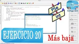 Nota más baja de N alumnos en PSeInt (Ejercicio en PSeInt N°20)