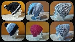 18 gestrickte Männer - Mützen • Bommelmützen / Pudelmützen, Beanies & Co  * Julebuergerfee