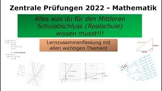 ZP 10 Mathe | ALLES WAS DU WISSEN MUSST! - Realschulabschluss | Lernzusammenfassung
