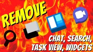 Windows 11 - Remove Chat, Search, Task View And Widgets