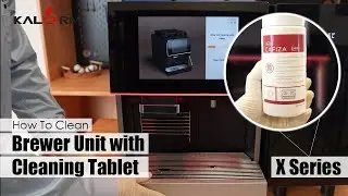 How To Clean Brewer Unit with Cleaning Tablet | KALERM X Series