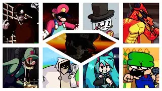FNF Cosmic Awareness but every turn a different character sings it