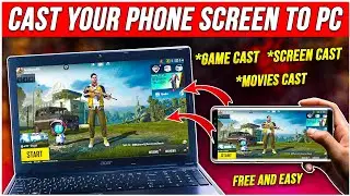 How to Share Your Android Phone Screen With PC 2024 | Screen Mirror Phone Screen To PC🤯Screen Mirror