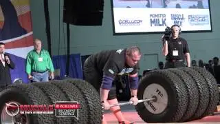 2014 Arnold Strongman Classic Event 4, Hummer Tire Deadlift. Complete video.