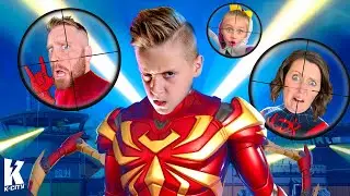 The RAFT Family FORTNITE Challenge *New IRON Spider-Man* Skin