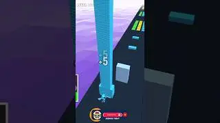Stack Rider 3D game in MAX LEVEL ( Level - 08 ) #shorts #gaming #stackrider