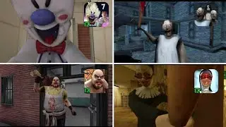 Jumpscares: Ice Scream 7 vs Granny 3 vs Mr Meat 2 vs Evil Nun || Horror Jumpscares vs Battle || 