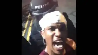 Charlotte North Carolina Keith Lamont Scott Protesters Collide with Police Officers   LARGE CROWD