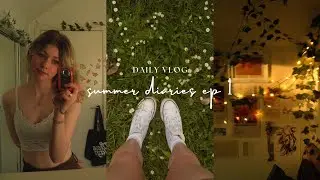 summer diaries ☀️ ep. 1 || reading vlog, exploring, cleaning, ect