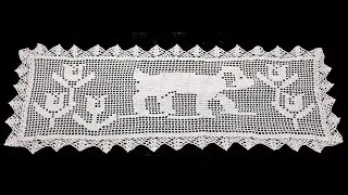Tapete Passadeira Cachorro de Crochê