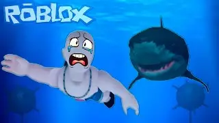Мегалодон Хочет Съесть Меня в ROBLOX!!! | SharkBite 2 🦈