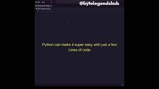 Python Automation Is Easy This Is How #python #coding #shorts #programming