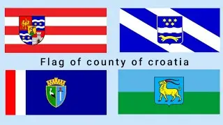 Flag of county of Croatia