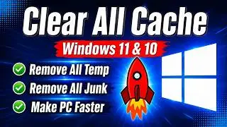 How to Clear ALL CACHE & JUNK From Windows 11 & Windows 10 Easy Way