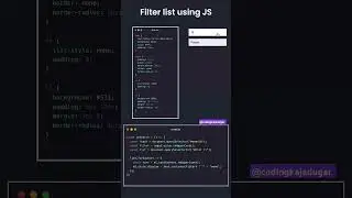 search filter list using js 