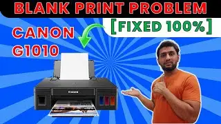 Canon g1010 black ink not printing | Canon blank page not printing | Printer blank page come out